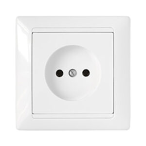 Розетка 1-ая (скрытая, б/з) белая, Стиль, Bylectrica