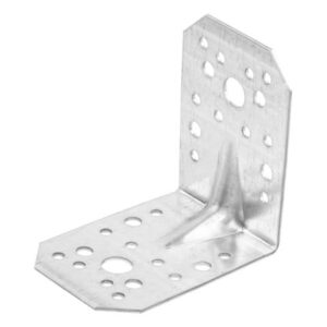 Уголок крепежный усиленный 65х90х90 мм С 2.0 мм белый цинк STARFIX