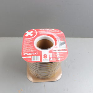 Уплотнитель "P" коричневый  9х5,5мм 100м (сдвоенный профиль 2х50м) STARFIX уцененный (0000647130)