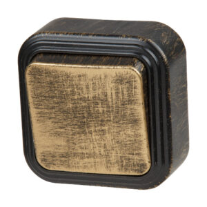 Выключатель 1 клав. (открытый, до 6А) бронз., Стандарт, Юпитер