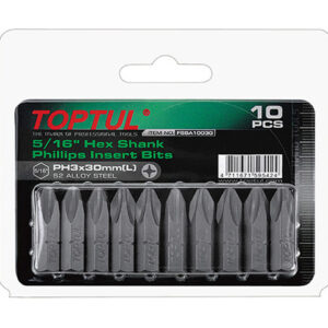 Насадка крестообразная PH3 30мм 5/16'' 10шт блистер TOPTUL