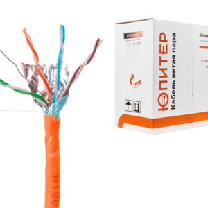 Кабель витая пара F/UTP Cat5E 4х2х24AWG (0.51мм) 305м, CCA, внутр. (ПВХ) Юпитер
