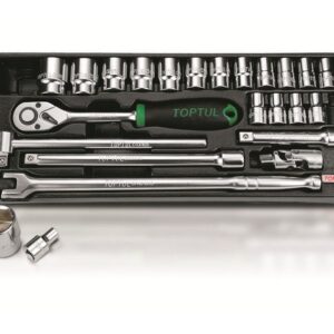 Набор-сет головок 1/2" 8-32мм 24предм. 6гр. 434х176мм TOPTUL