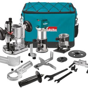 Фрезер кромочный MAKITA RT 0702 CX2 + аксессуары в сумке