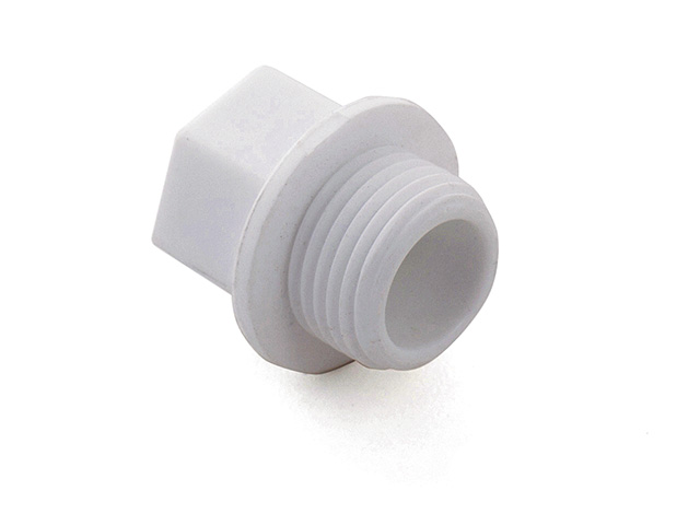 Заглушка резьбовая ПП 3/4" PN25, бел. РТП