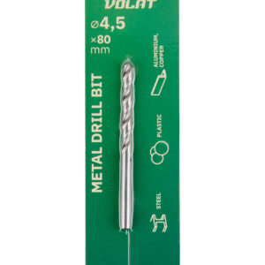 Сверло по металлу ц/х 4.5х47х80 мм HSS ВОЛАТ