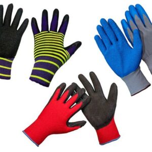 Перчатки нейлон, латексное рельефное неполн. покрытие, 13кл (мин. риски)