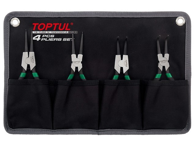 Набор съемников стопорн.колец 4шт. на полотне TOPTUL