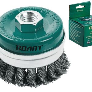 Щетка д/шлиф.маш. "чашка" косич. 65мм усиленная ВОЛАТ