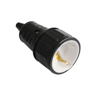 Розетка 1-ая переносная (с/з, 16А, 250В) черная, Bylectrica