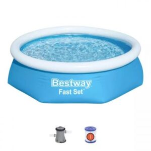 Надувной бассейн Fast Set, 244 х 61 см, комплект, BESTWAY