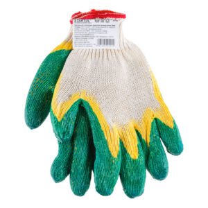 Перчатки х/б, латексное покрытие (двойной облив), 13 класс, Люкс STARTUL