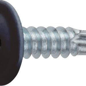 Саморез 4.2х19 мм с прессшайбой, цинк, со сверлом, RAL 8017 (50 шт в зип-локе) STARFIX