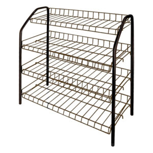 Этажерка для обуви 4-х секционная, 660х280х700 мм, медный антик, NIKA