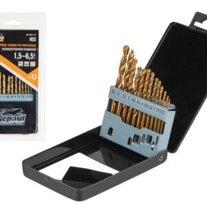 Набор сверл по мет. 13шт 1.5-6.5мм HSS TIN GEPARD