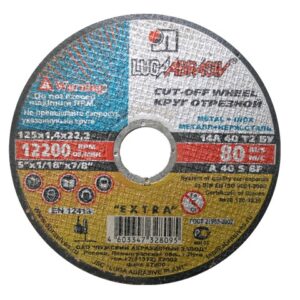 Круг отрезной 115х1.0x22.2 мм для металла LUGAABRASIV