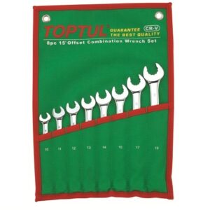 Набор ключей комбинир. 10-19мм 8шт TOPTUL