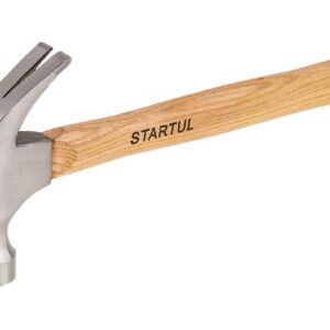 Молоток-гвоздодер 560г с дер.рукояткой STARTUL MASTER (ST2002)