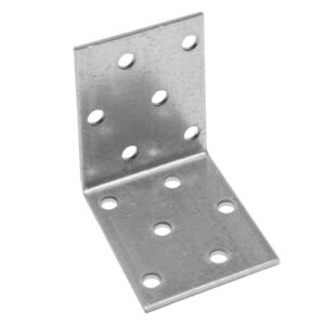 Уголок крепежный равносторонний 40х50х50 мм KUR белый цинк STARFIX