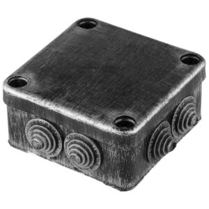 Коробка распаечная ОП 95х95х45мм, серебро, 7 мембр. вх. IP44 ЮПИТЕР