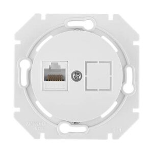 Розетка 1-ая компьютерная (скрытая) белая, Прованс, Bylectrica