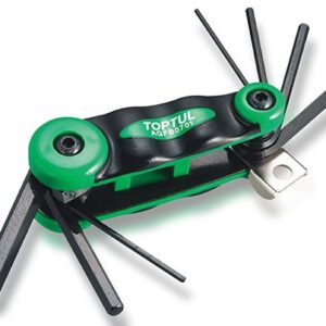 Набор ключей шестигр. 2-8мм 7шт длинн. TOPTUL (AGFB0701)