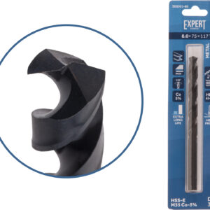 Сверло по металлу ц/х 8.0х75х117 мм HSS-Co Black EXPERT STARTUL