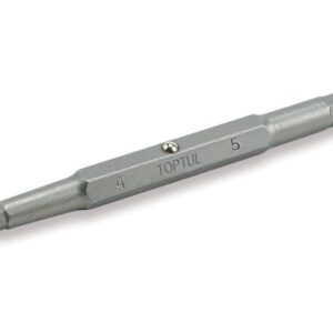 Насадка двухсторонняя шестигр.4mm/5mm 75мм TOPTUL