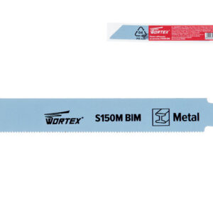 Пилка сабельная по металлу S150M (1 шт.) WORTEX высококачественная быстрорежущая сталь, 150 мм длина
