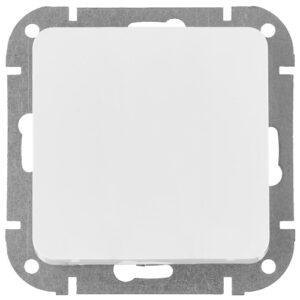 Выключатель 1 клав. проходной (cкрытый, 10А) белый, Astrum, BYLECTRICA