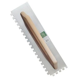 Гладилка швейц.нерж.с дер.ручкой 130х480мм зуб 10x10мм ВОЛАТ