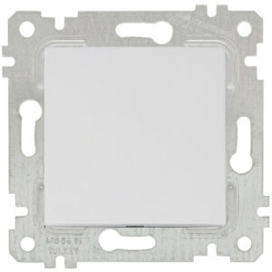 Выключатель 1-клав. (скрытый, без рамки, винт. зажим) белый, RITA, MUTLUSAN