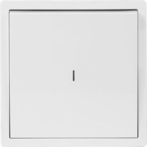 Выключатель 1 клав. (cкрытый, 10А) со световой индикацией, белый, Carre, BYLECTRICA