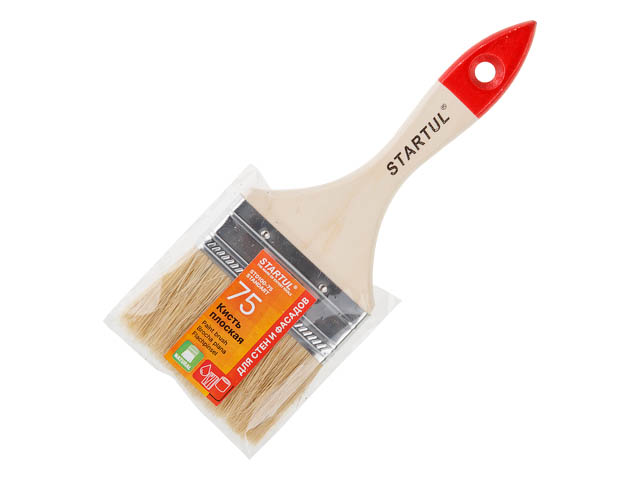 Кисть плоская 3"-75мм STARTUL STANDART+
