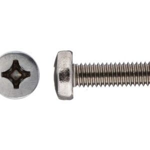Винт М5х16 мм полусфера, нерж.сталь (А2), DIN 7985 (1000 шт в упак)