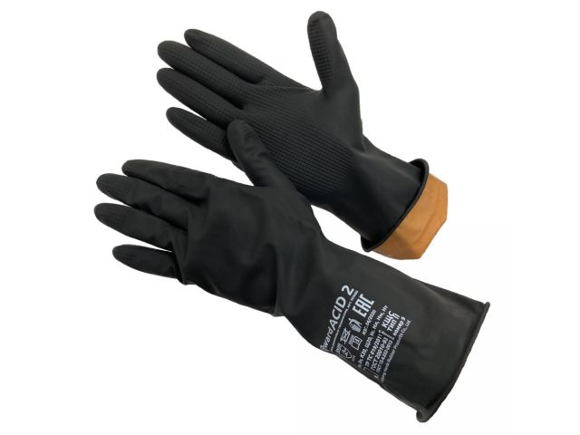 Перчатки КЩС тип 2 р-р 10(XL) К50 Щ40, нефть, индивид. уп.