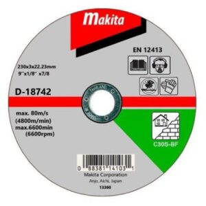 Круг отрезной 230х3.0x22.2 ммдля кирпича/камня плоский С30S, MAKITA (1 шт.)