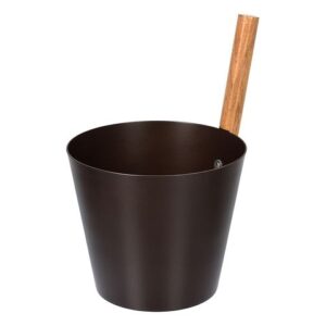 Бадья из алюминия 5 л, коричневая "Банные штучки"