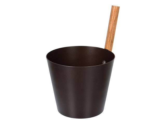 Бадья из алюминия 5 л, коричневая "Банные штучки"