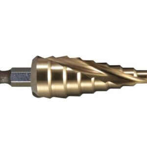 Сверло ступенчатое HSS-TiN с коническим желобком, 4-12, хв 6-ти гран MAKITA