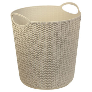 Корзина для бумаг ВЯЗАНИЕ 10л (белый) IDEA