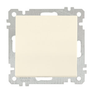 Выключатель 1-клав. (скрытый, без рамки, пруж. зажим) кремовый, DARIA, MUTLUSAN