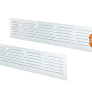 Решетка радиаторная, с регулировкой живого сечения, белая, 460х123 TDM