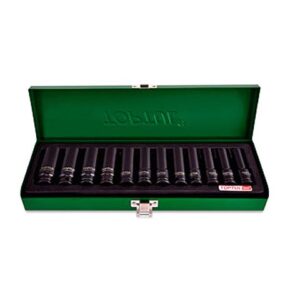 Набор головок ударн. 3/8" 8-19 мм 6 гр. 12пр. TOPTUL