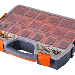 Органайзер Boombox, 18 секций, 46 см, серо-свинцовый/оранж., BLOCKER