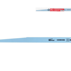Пилка сабельная по металлу S300M (1 шт.) WORTEX высококачественная быстрорежущая сталь, 300 мм длина