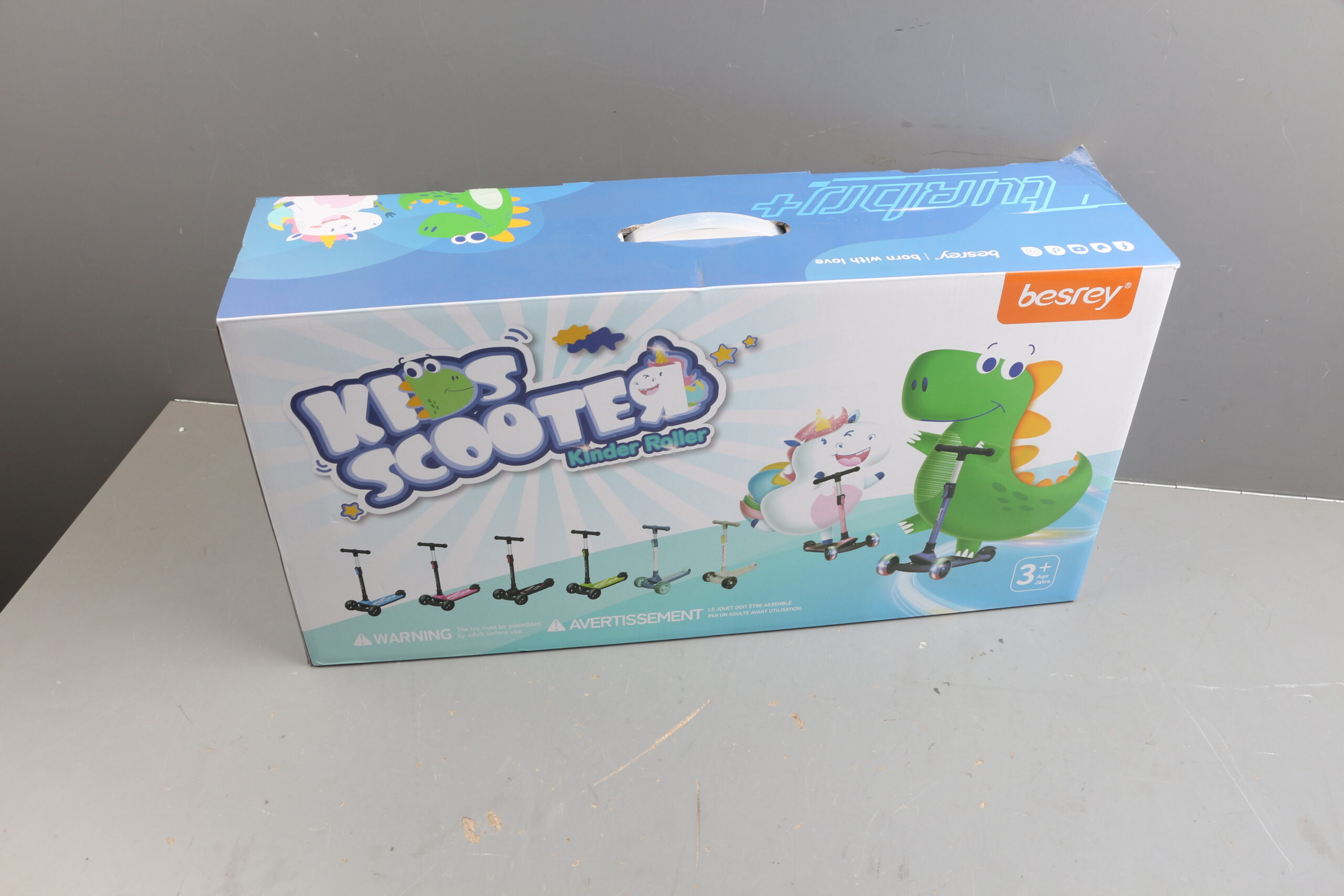 Самокат детский трехколёсный BESREY BR-K402S Pink уцененный (1159822654)