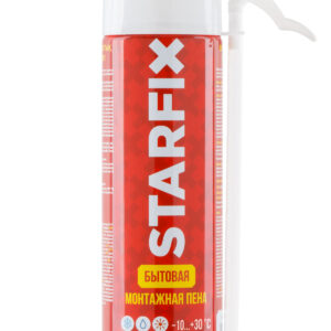Пена монтажная бытовая всесезонная STARFIX Straw Foam (500мл)