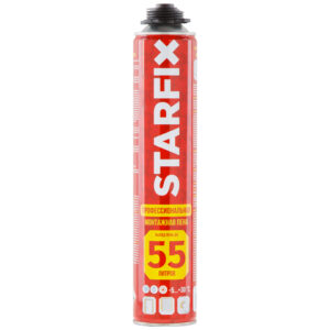 Пена монтажная профессиональная всесезонная STARFIX Gunfoam (730мл)
