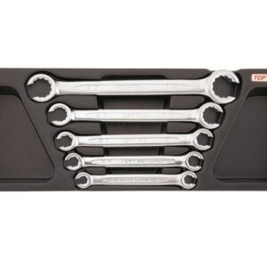 Набор-сет ключей разрезных 8-22мм 5шт. 136х364мм TOPTUL